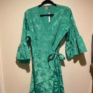 Green Wrap Dress